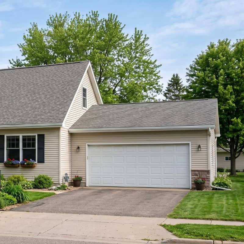 After Hours Garage Doors repair service on residential home in Watkins, MN